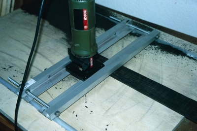 Griffbrett auf Maß fräsen